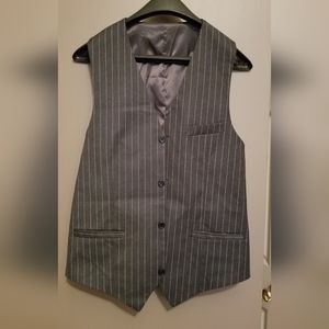Mens pinstripe suit vest